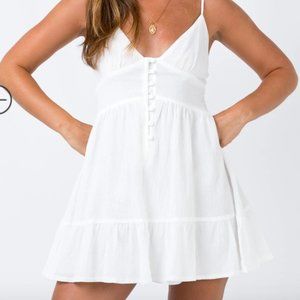 princess polly white gilligan mini dress